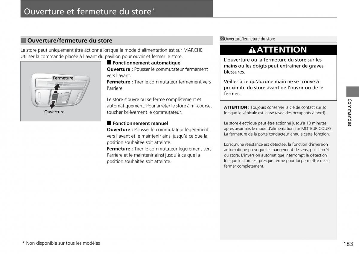 Honda CR V IV 4 manuel du proprietaire / page 184