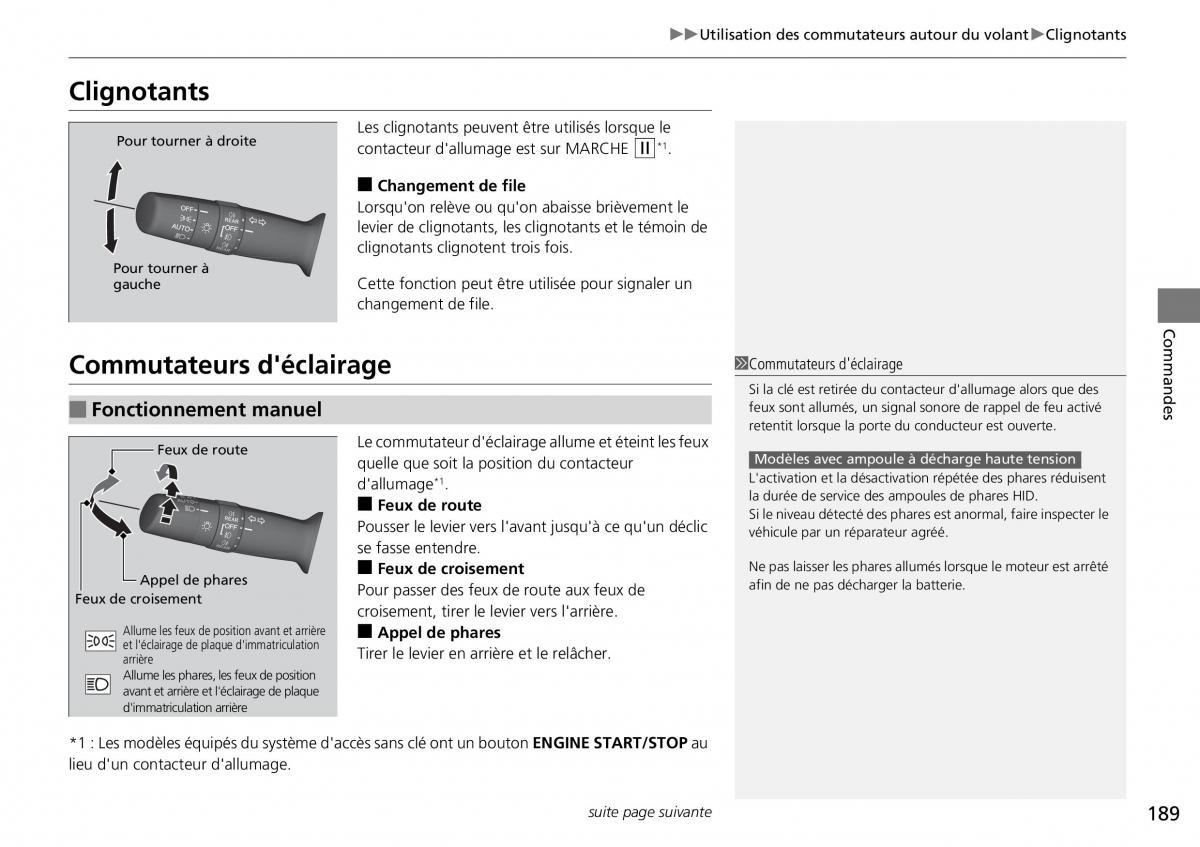 Honda CR V IV 4 manuel du proprietaire / page 190