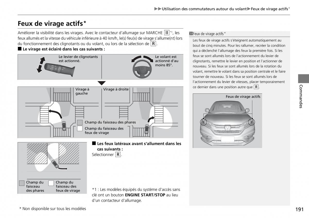 Honda CR V IV 4 manuel du proprietaire / page 192