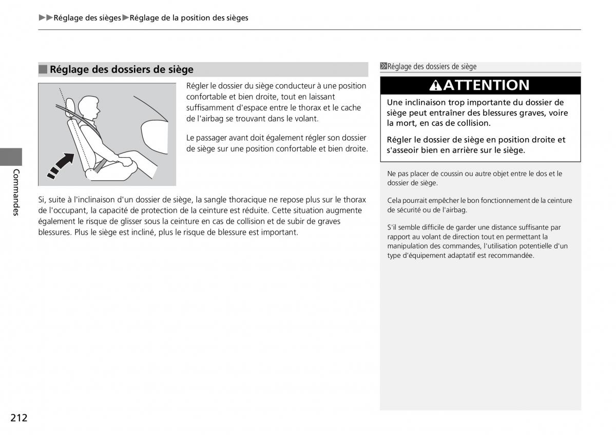 Honda CR V IV 4 manuel du proprietaire / page 213