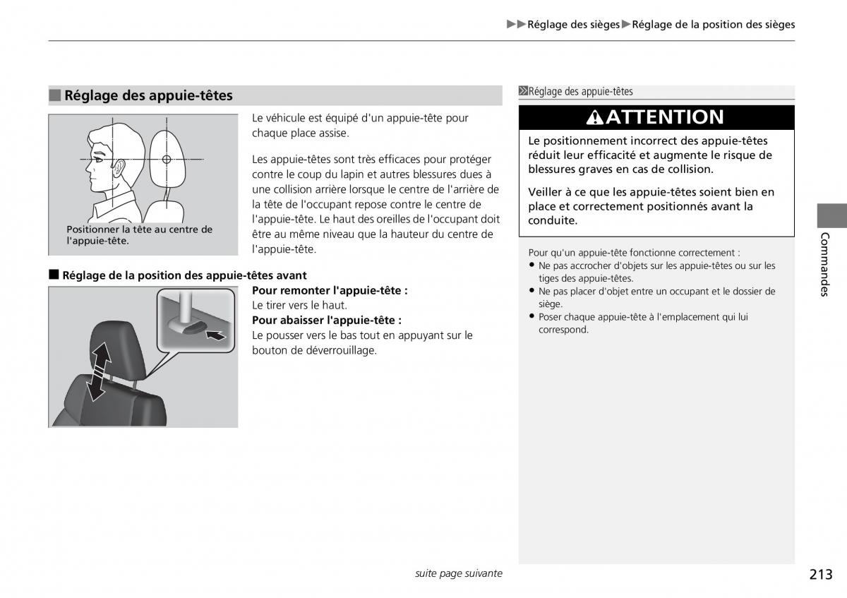 Honda CR V IV 4 manuel du proprietaire / page 214