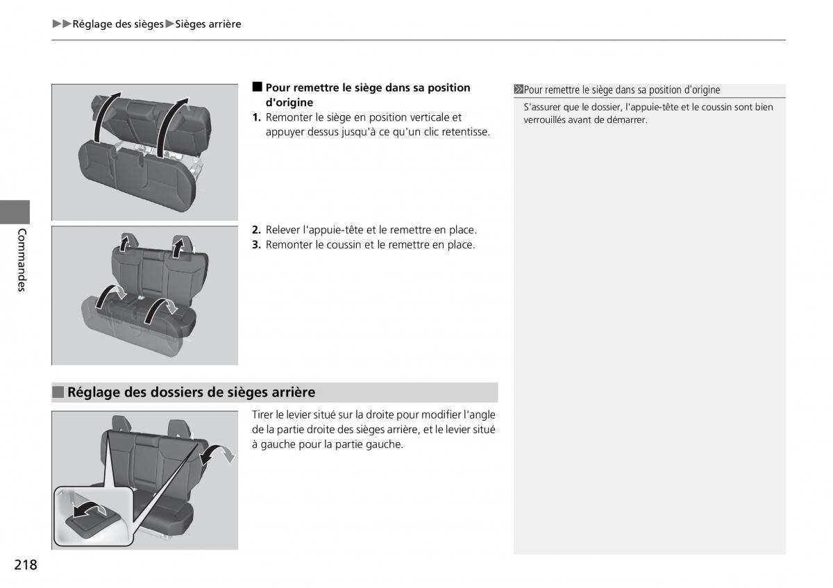 Honda CR V IV 4 manuel du proprietaire / page 219