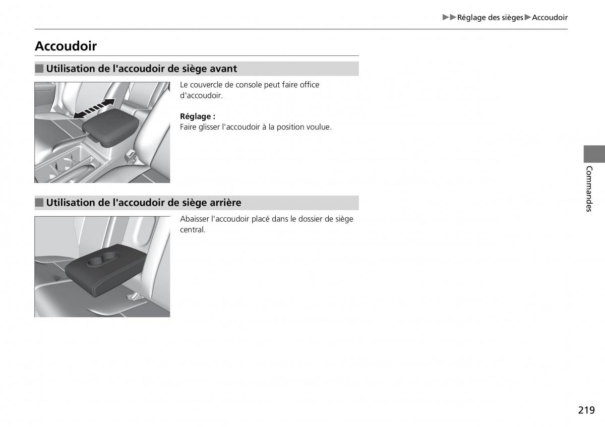 Honda CR V IV 4 manuel du proprietaire / page 220