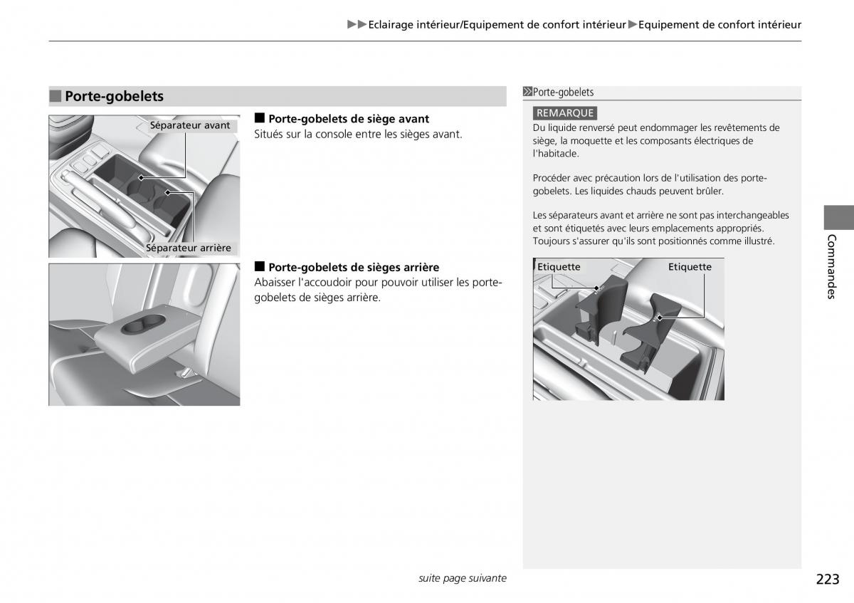 Honda CR V IV 4 manuel du proprietaire / page 224