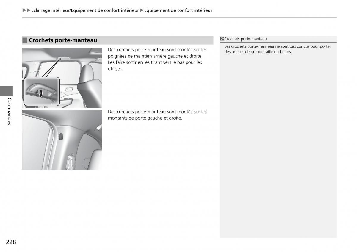 Honda CR V IV 4 manuel du proprietaire / page 229