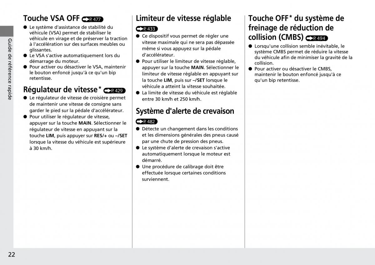 Honda CR V IV 4 manuel du proprietaire / page 23