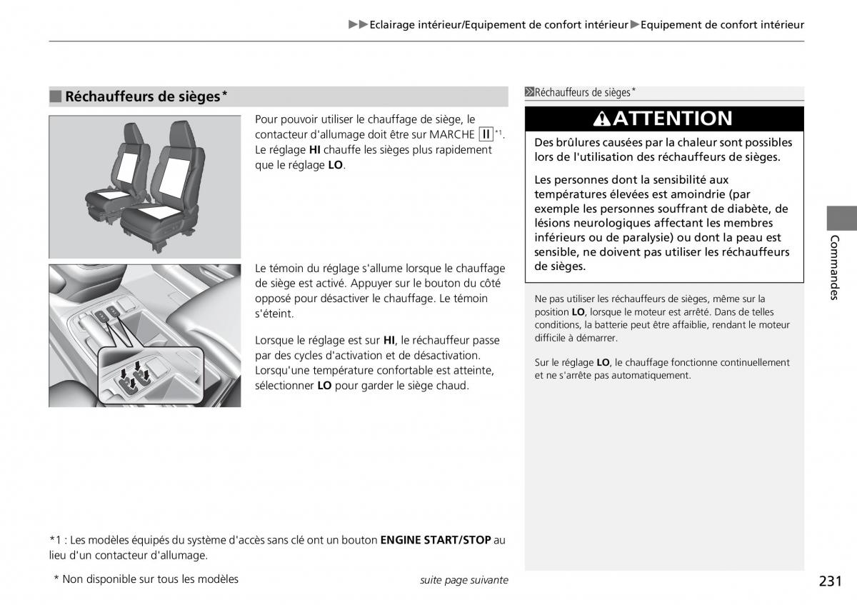 Honda CR V IV 4 manuel du proprietaire / page 232