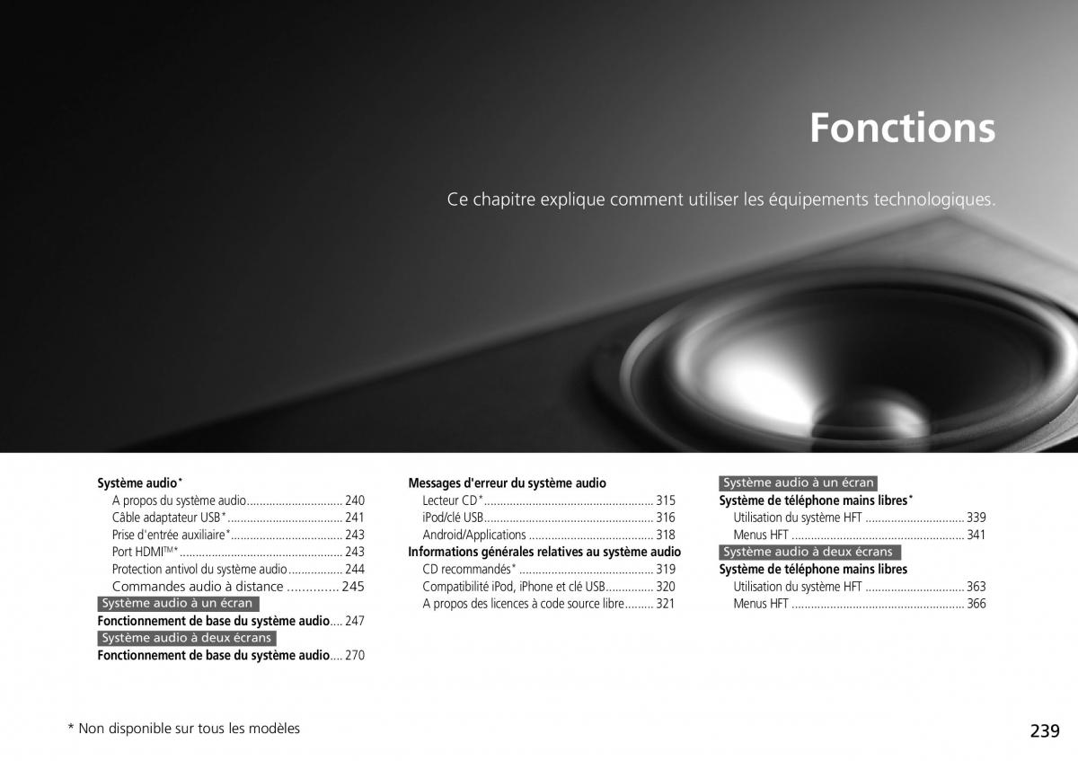 Honda CR V IV 4 manuel du proprietaire / page 240