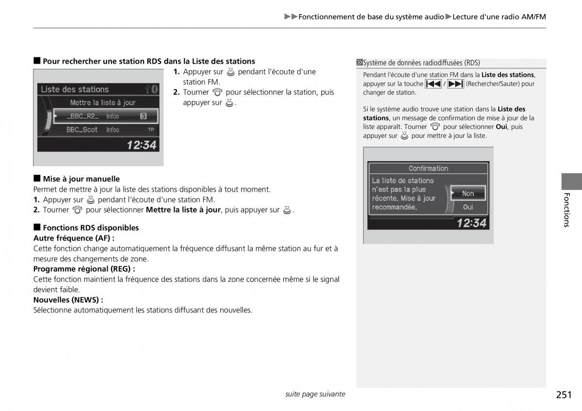 Honda CR V IV 4 manuel du proprietaire / page 252