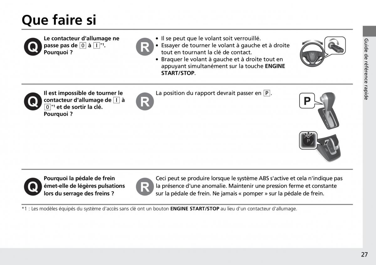 Honda CR V IV 4 manuel du proprietaire / page 28