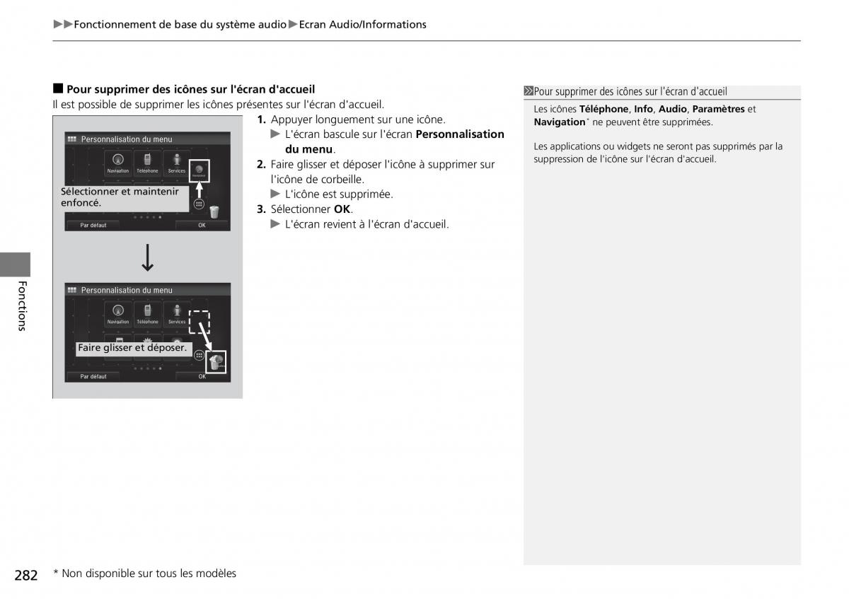 Honda CR V IV 4 manuel du proprietaire / page 283