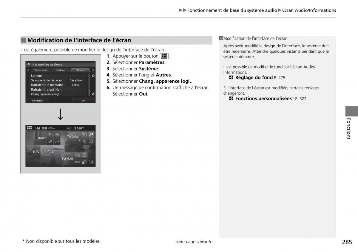 Honda CR V IV 4 manuel du proprietaire / page 286