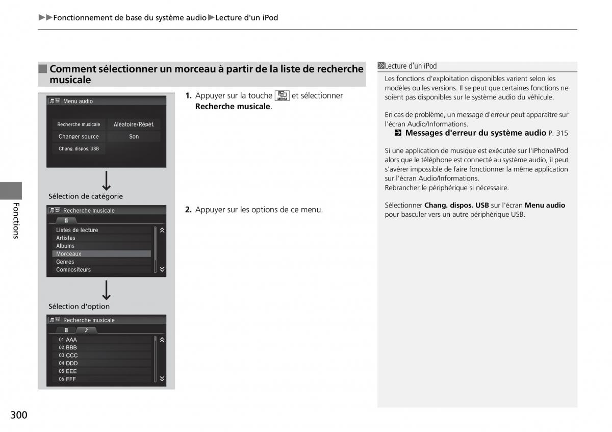 Honda CR V IV 4 manuel du proprietaire / page 301