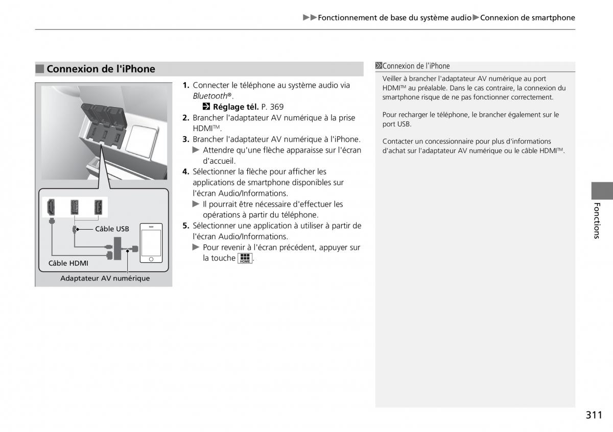 Honda CR V IV 4 manuel du proprietaire / page 312