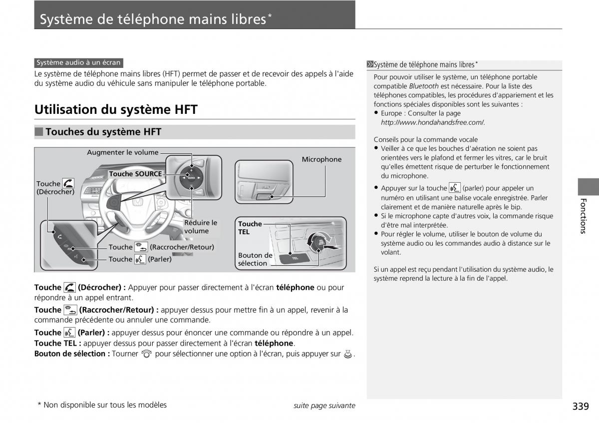 Honda CR V IV 4 manuel du proprietaire / page 340