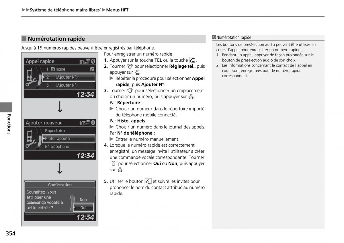 Honda CR V IV 4 manuel du proprietaire / page 355