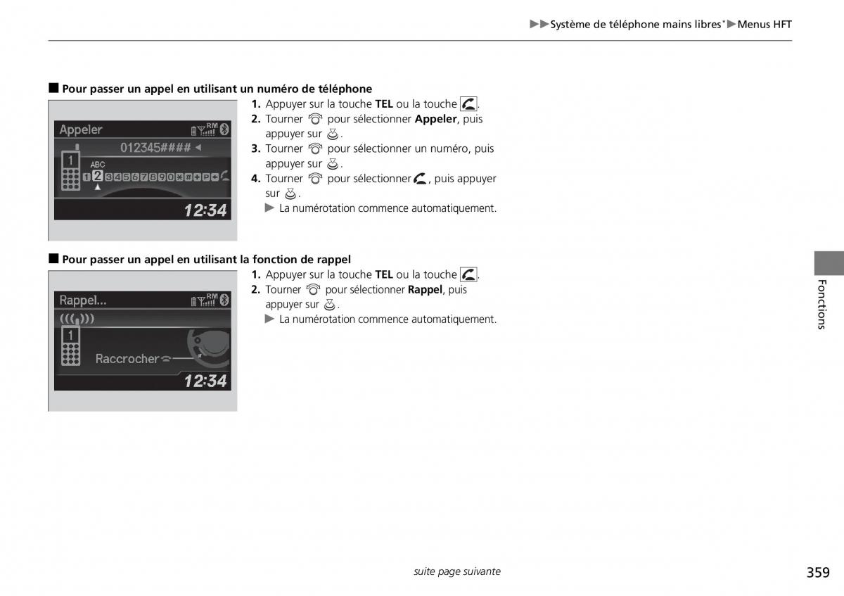 Honda CR V IV 4 manuel du proprietaire / page 360