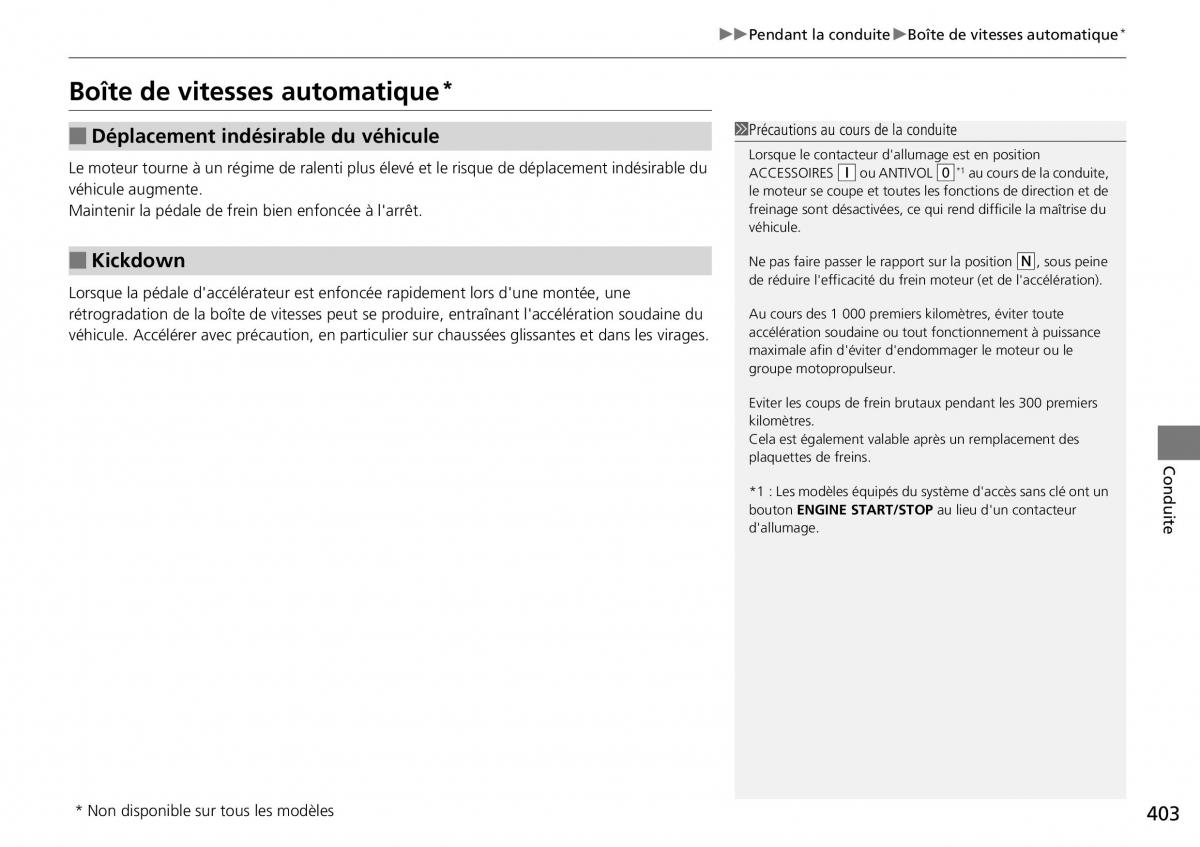 Honda CR V IV 4 manuel du proprietaire / page 404