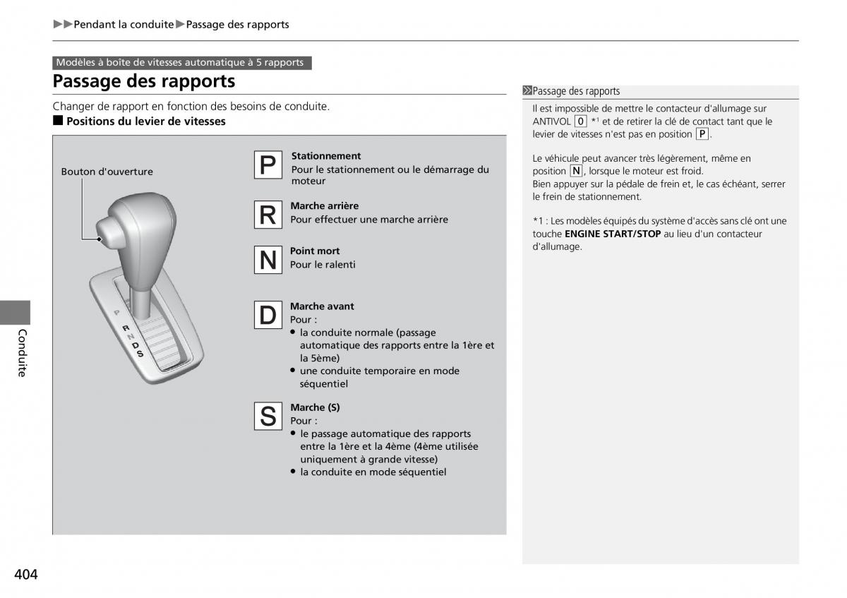 Honda CR V IV 4 manuel du proprietaire / page 405