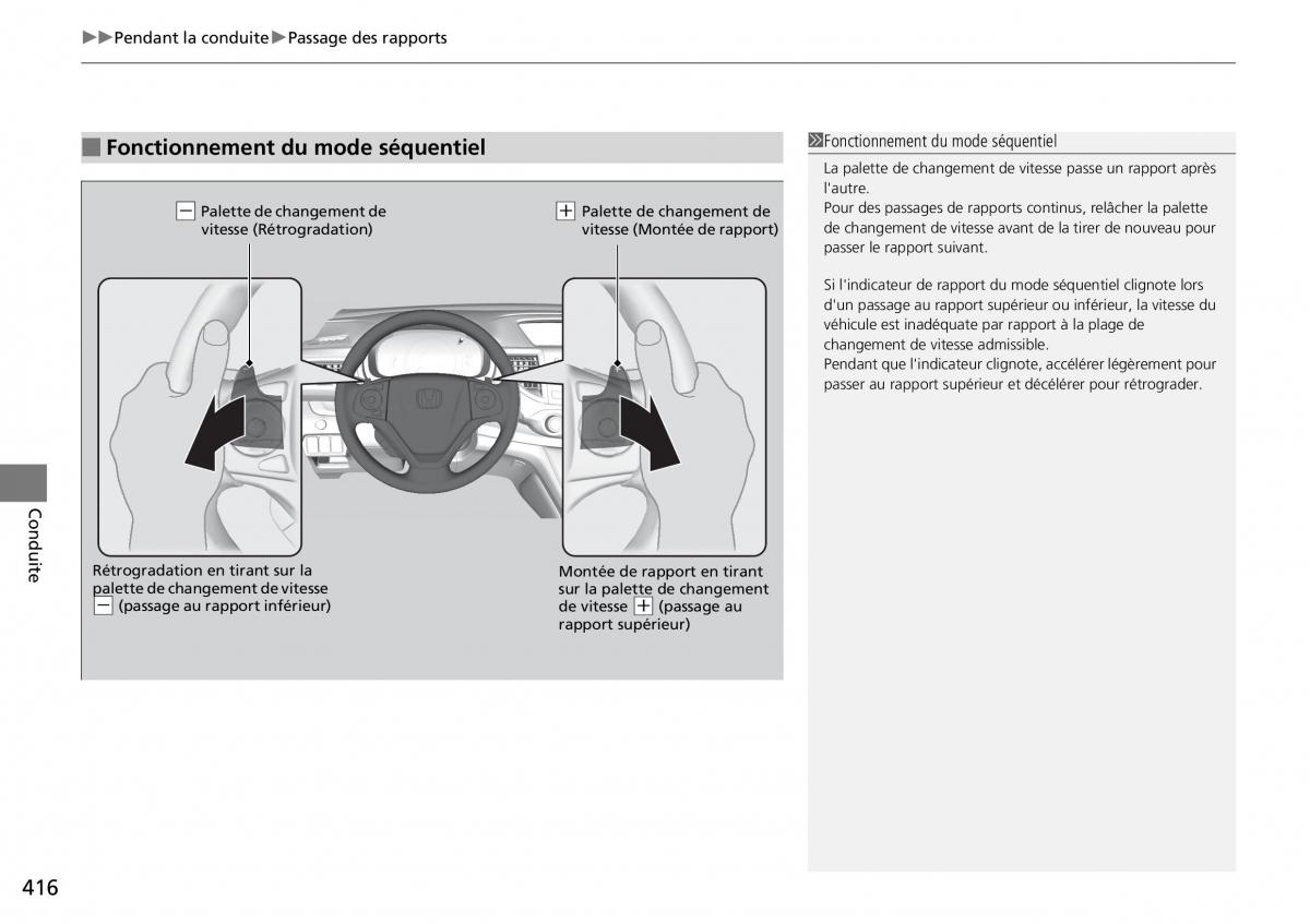 Honda CR V IV 4 manuel du proprietaire / page 417