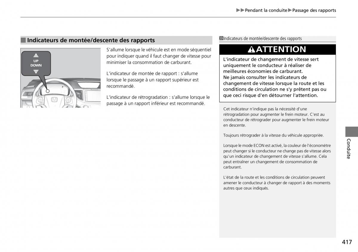 Honda CR V IV 4 manuel du proprietaire / page 418