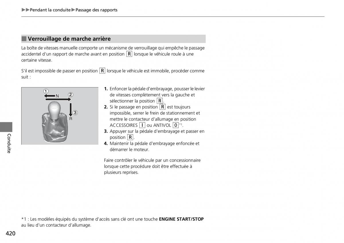 Honda CR V IV 4 manuel du proprietaire / page 421