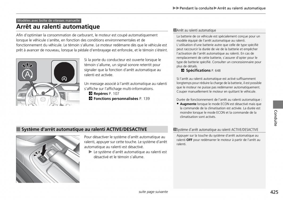 Honda CR V IV 4 manuel du proprietaire / page 426