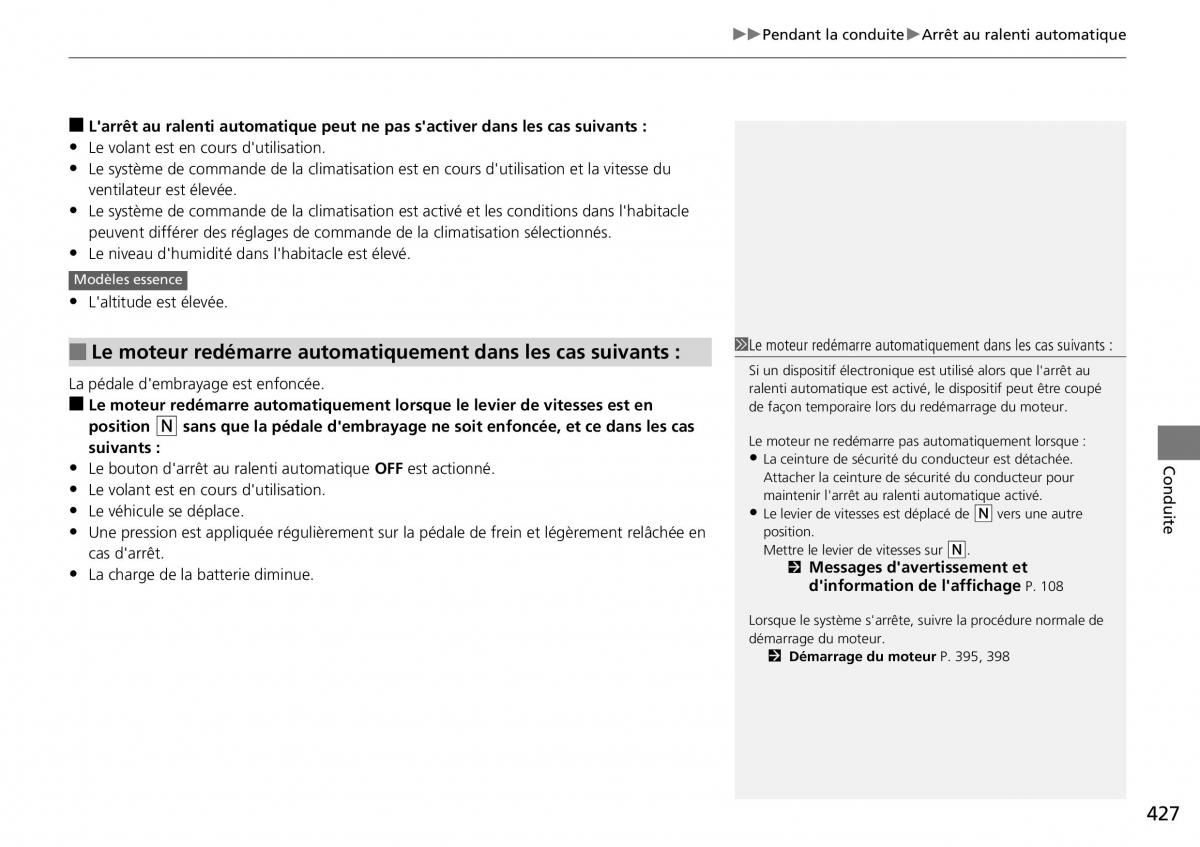 Honda CR V IV 4 manuel du proprietaire / page 428