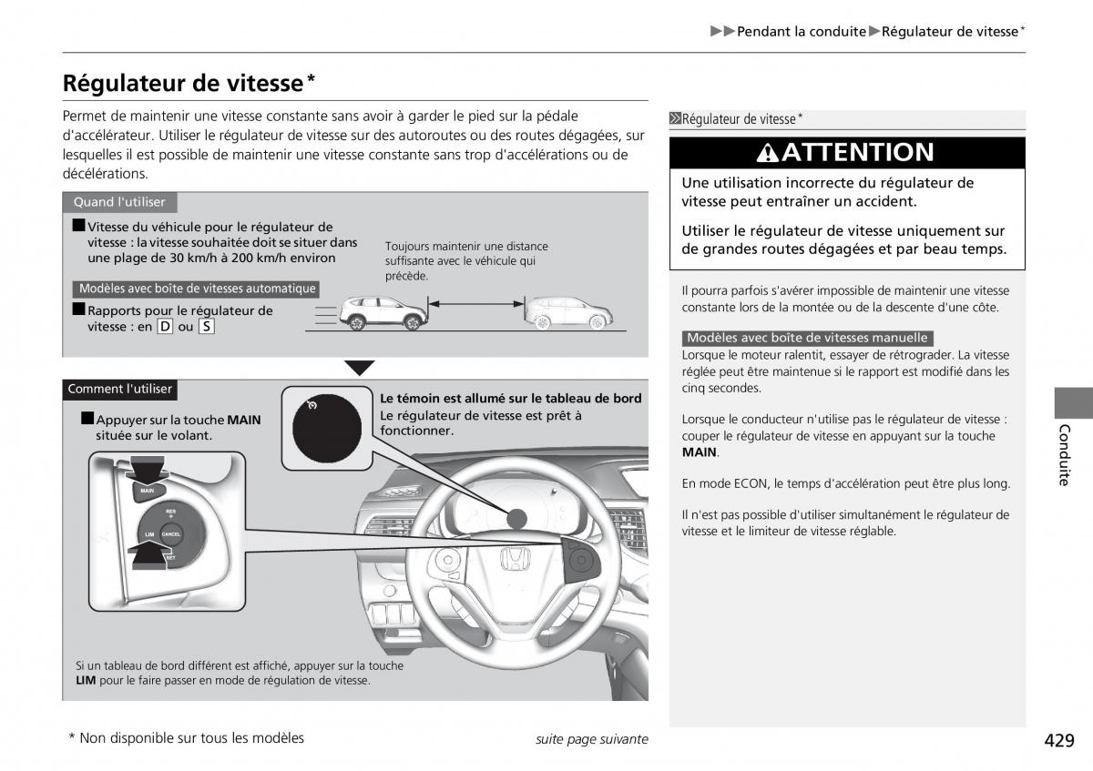 Honda CR V IV 4 manuel du proprietaire / page 430