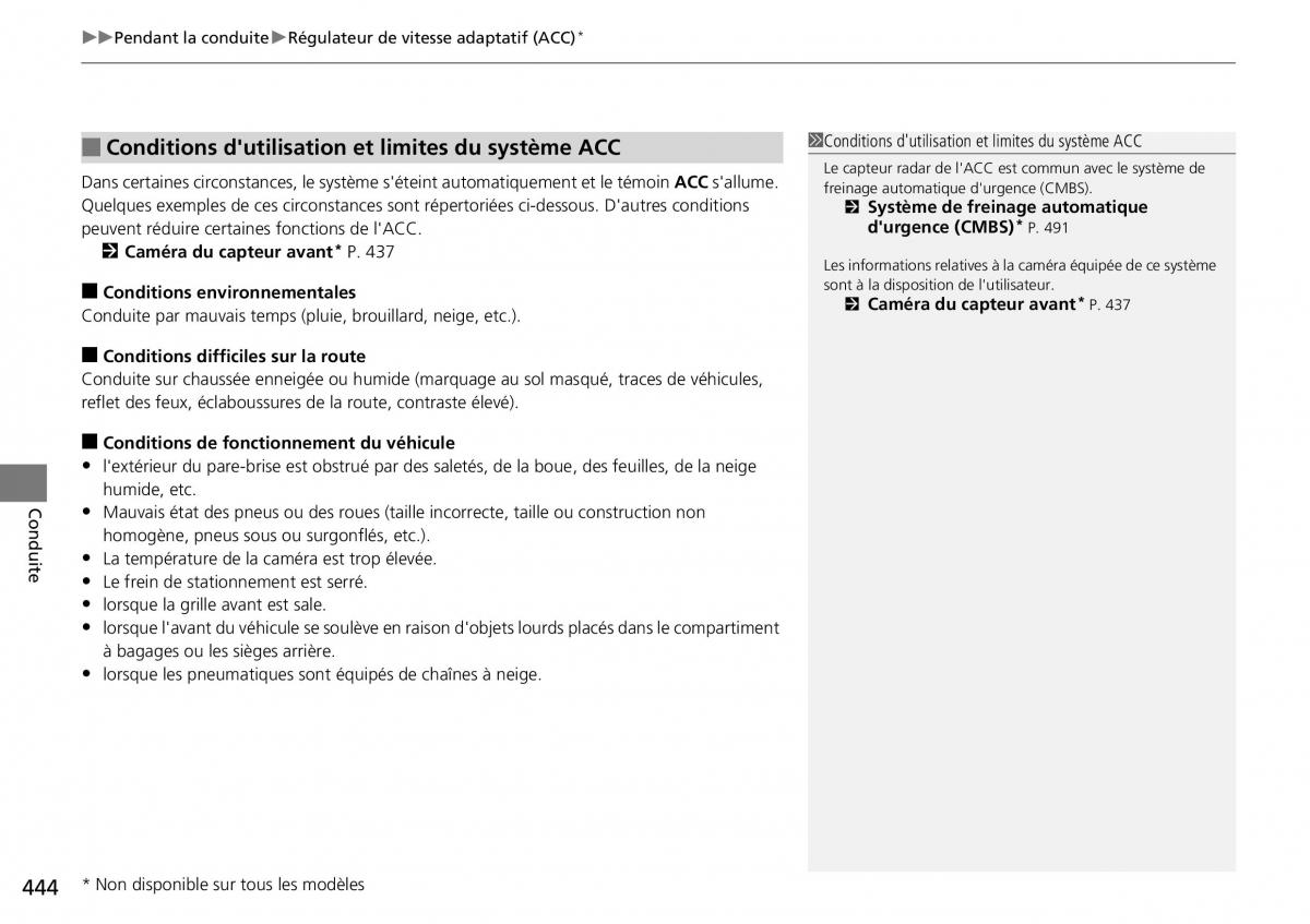 Honda CR V IV 4 manuel du proprietaire / page 445