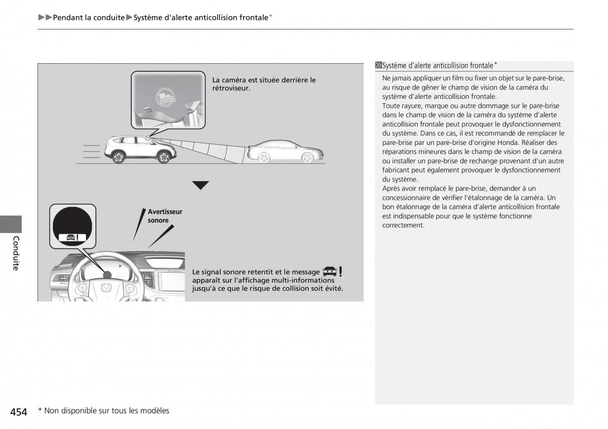 Honda CR V IV 4 manuel du proprietaire / page 455