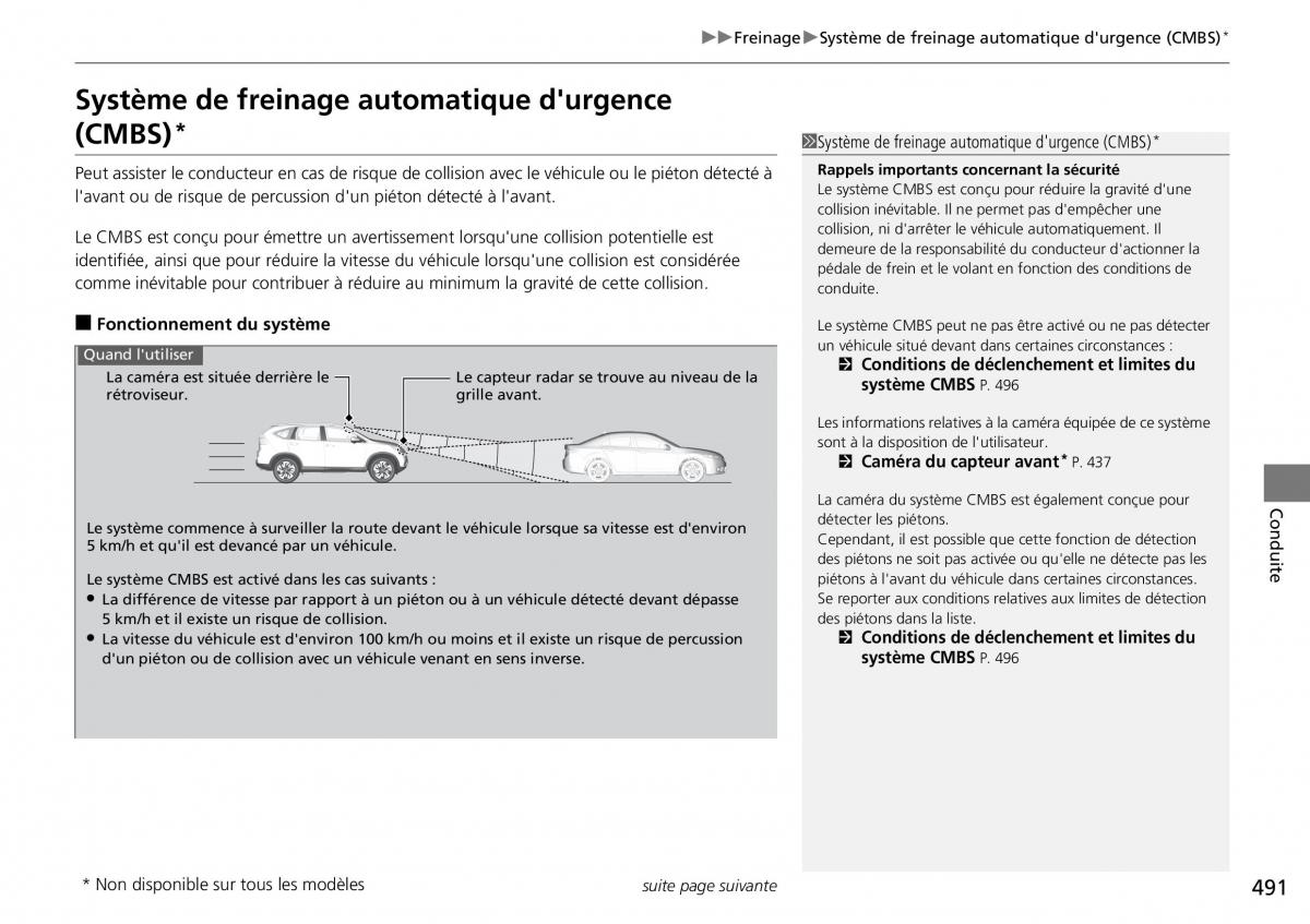 Honda CR V IV 4 manuel du proprietaire / page 492