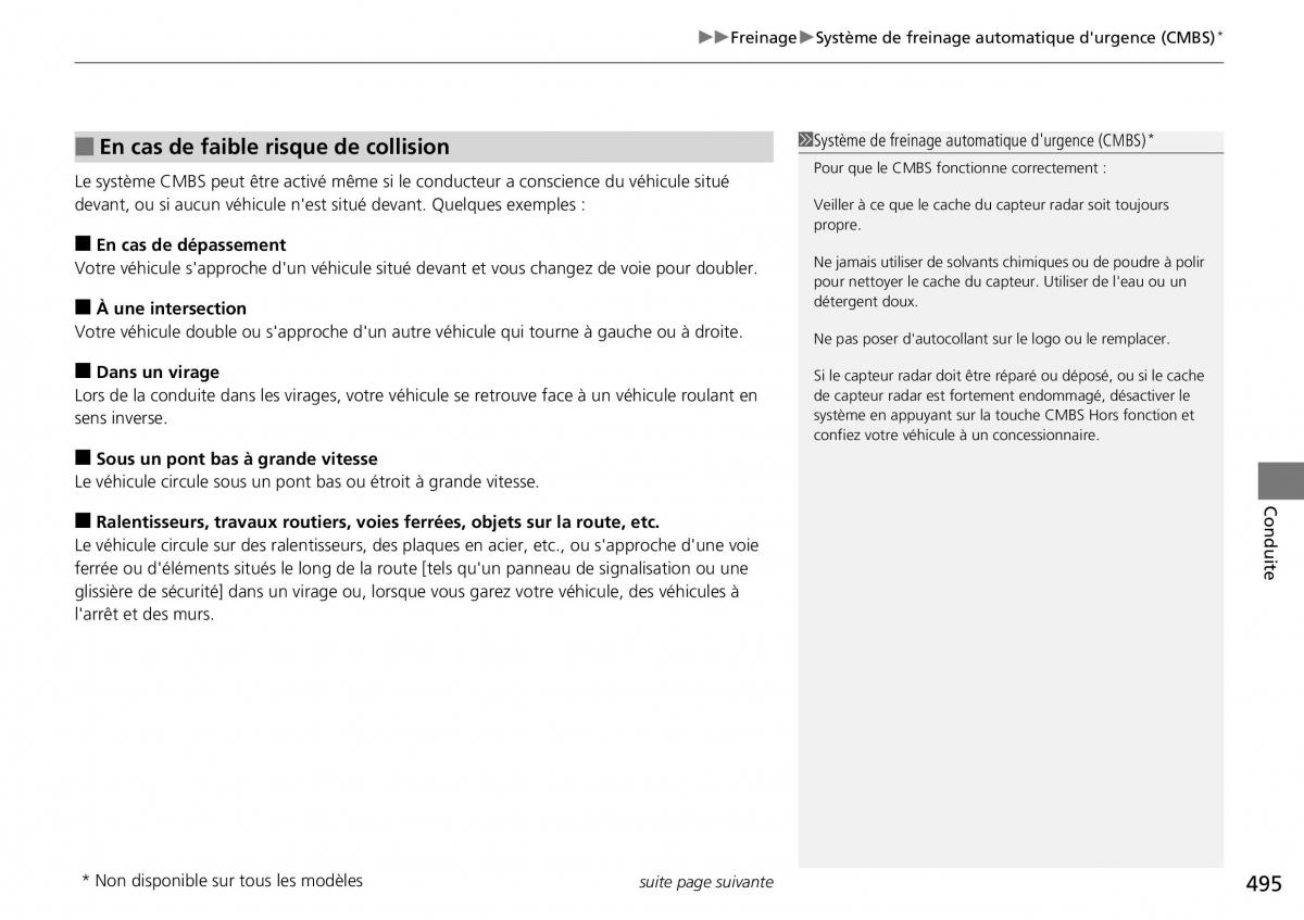 Honda CR V IV 4 manuel du proprietaire / page 496