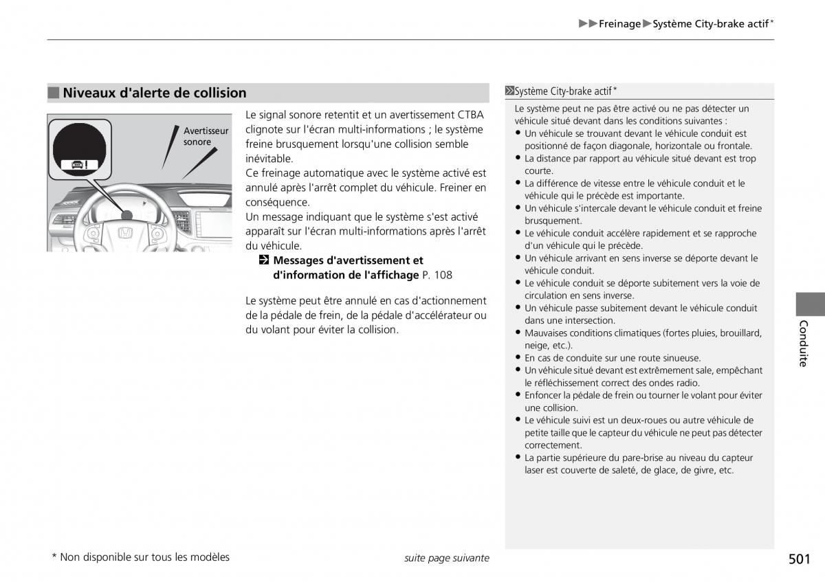 Honda CR V IV 4 manuel du proprietaire / page 502