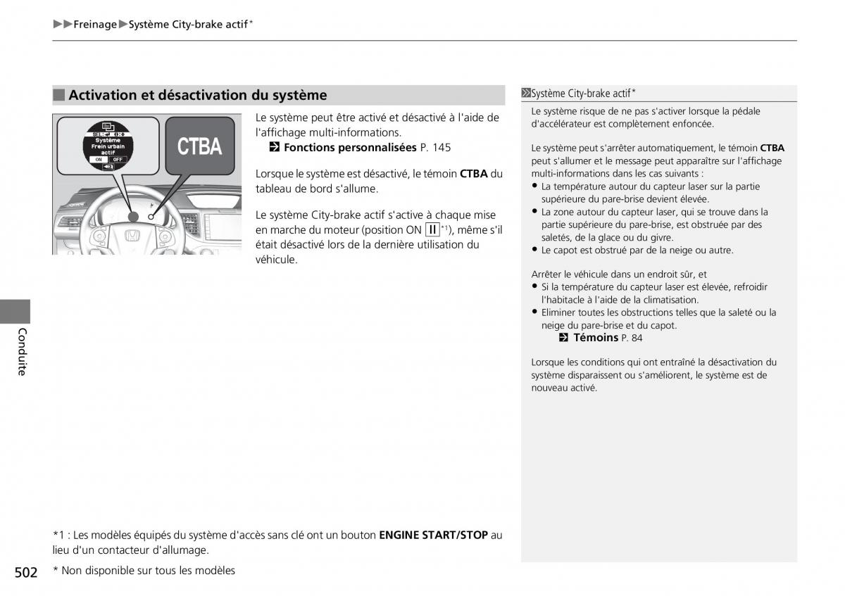 Honda CR V IV 4 manuel du proprietaire / page 503