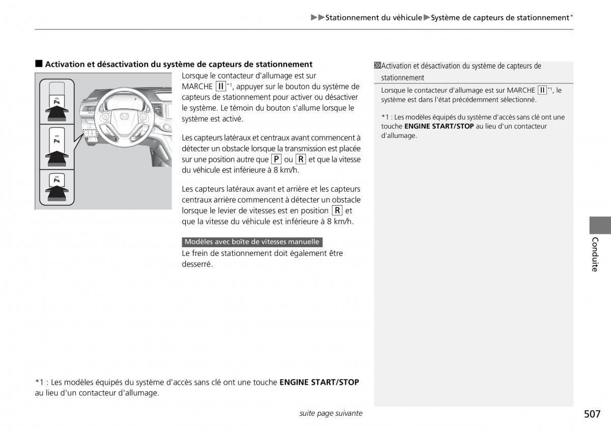 Honda CR V IV 4 manuel du proprietaire / page 508