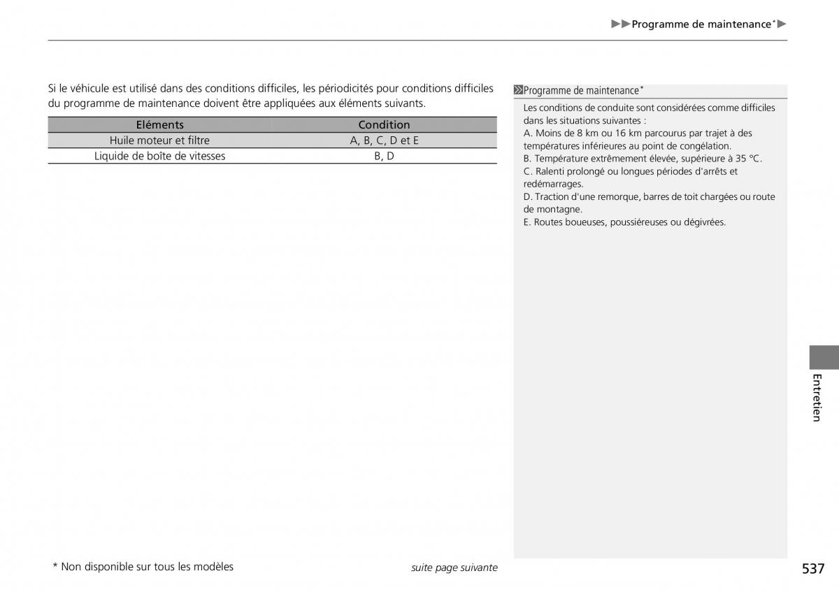 Honda CR V IV 4 manuel du proprietaire / page 538