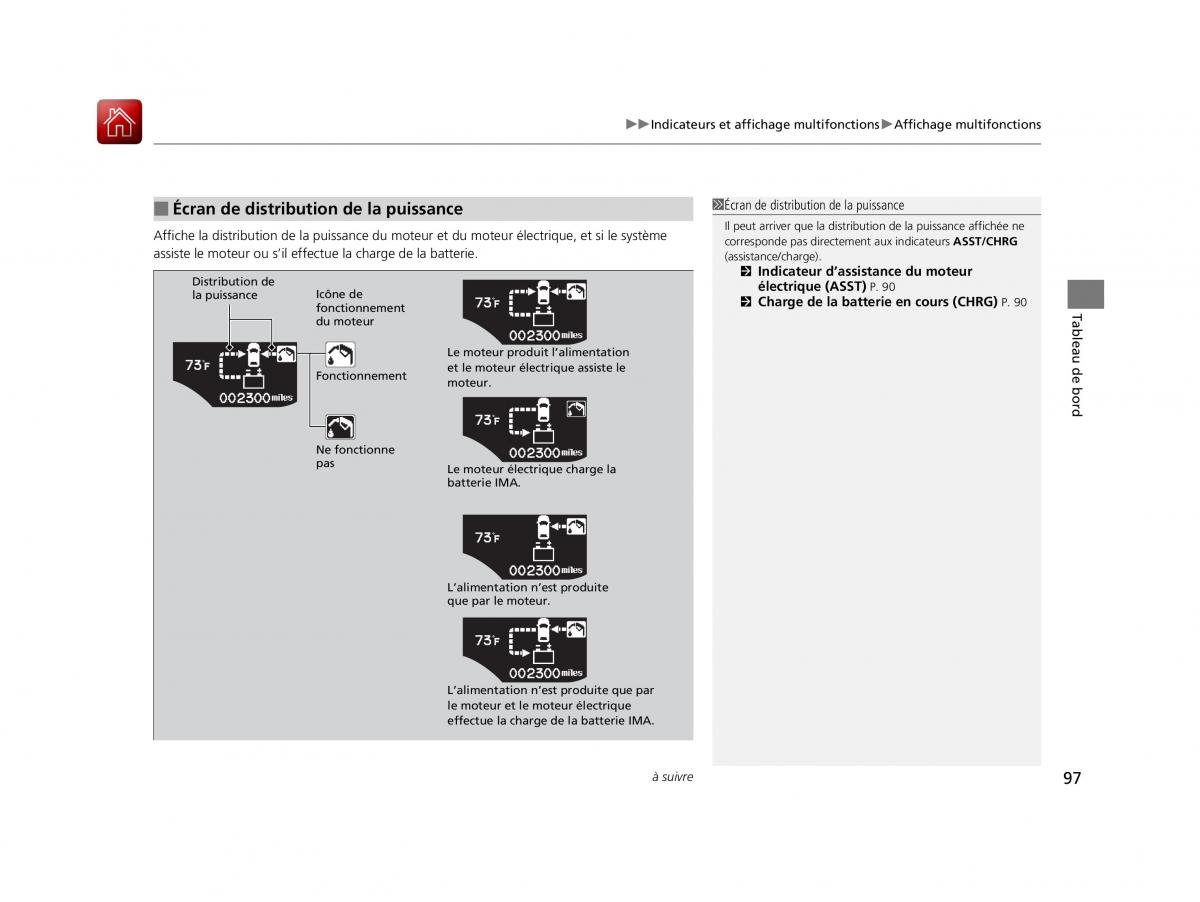 Honda CR Z manuel du proprietaire / page 98