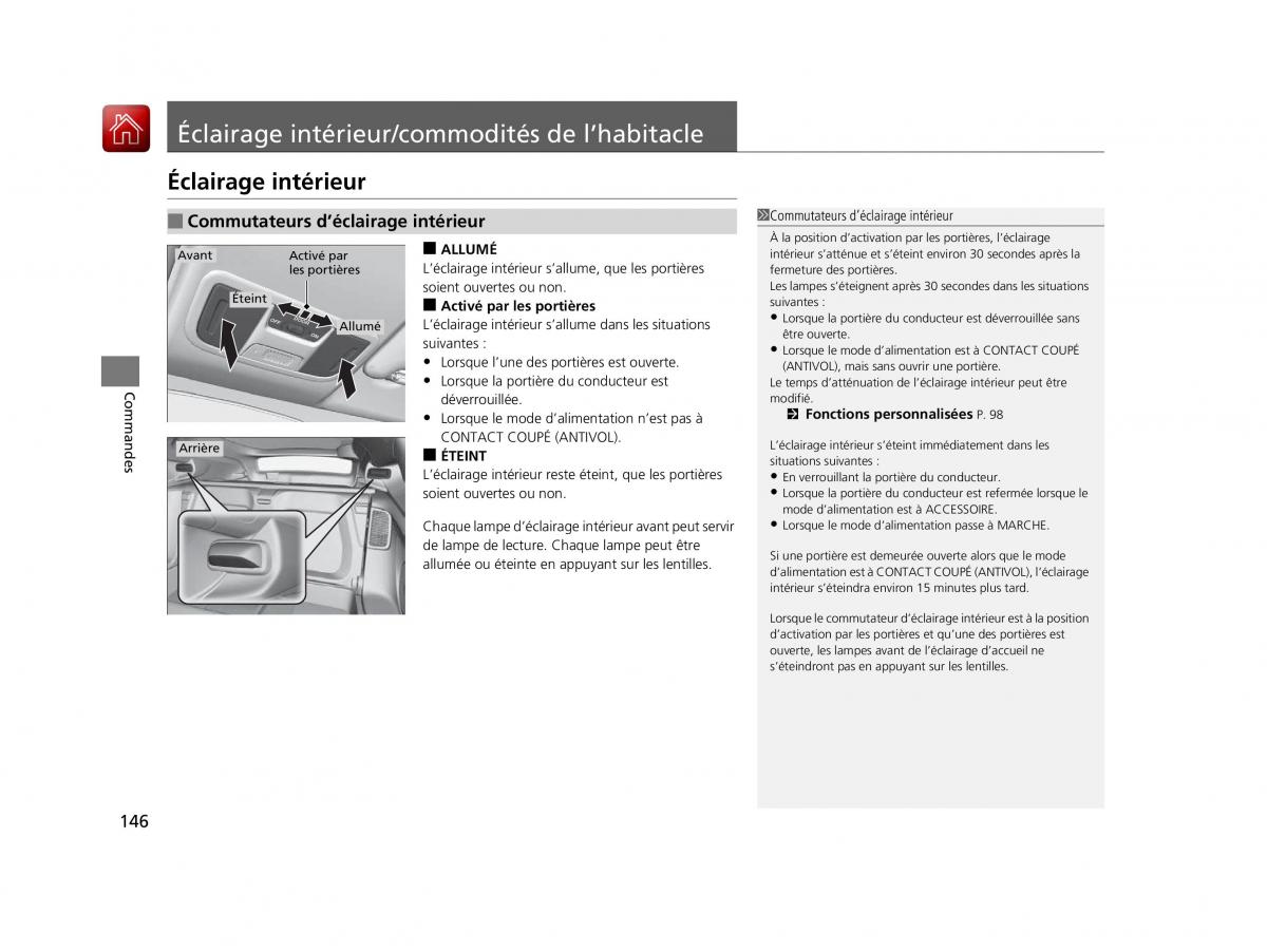 Honda CR Z manuel du proprietaire / page 147