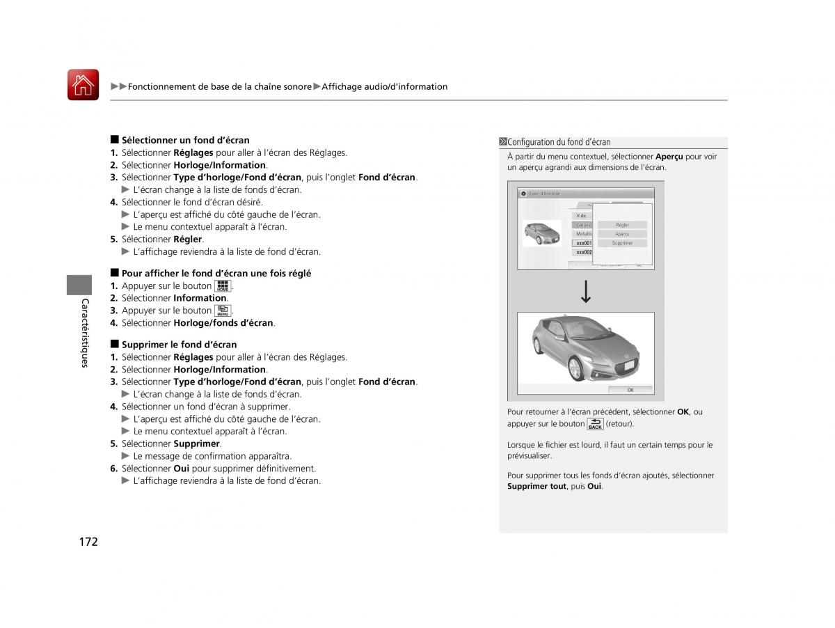 Honda CR Z manuel du proprietaire / page 173