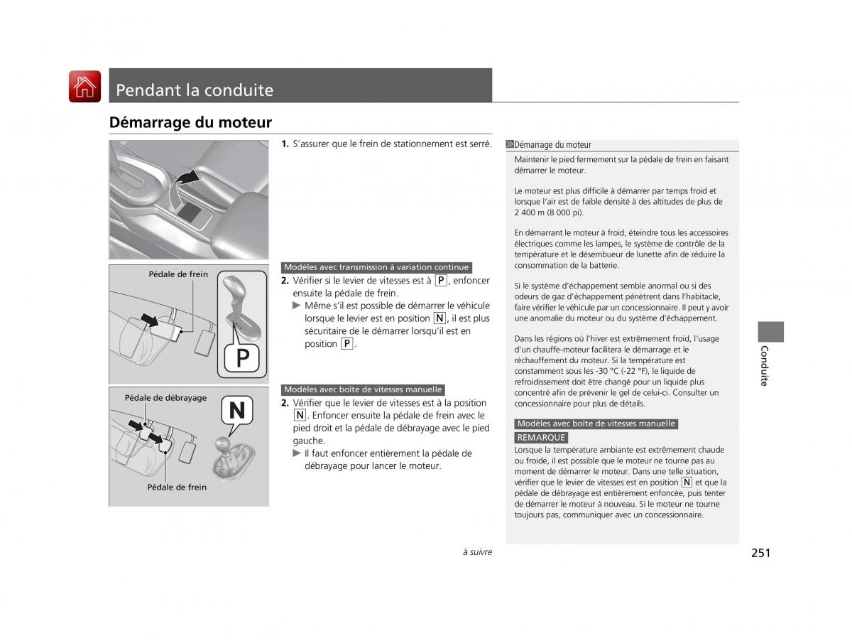 Honda CR Z manuel du proprietaire / page 252