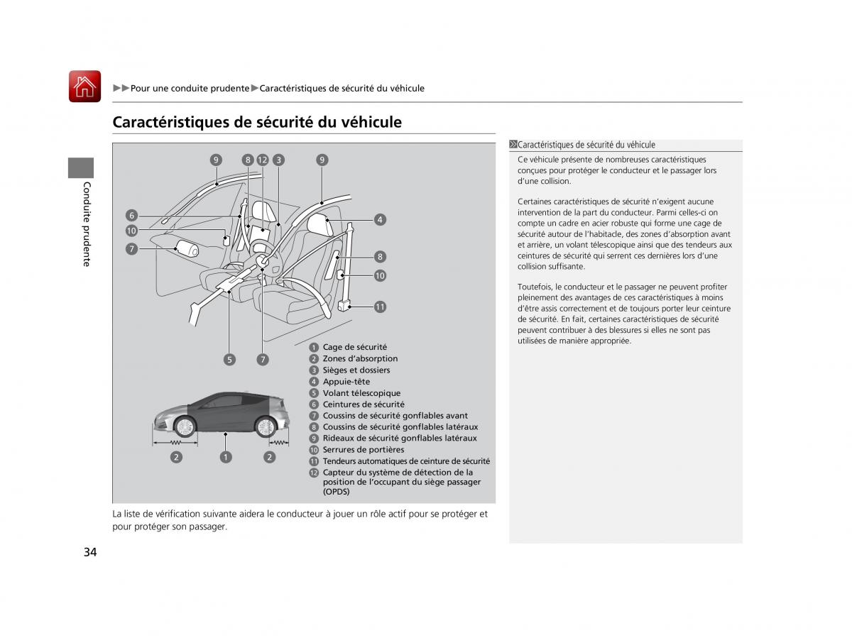 Honda CR Z manuel du proprietaire / page 35