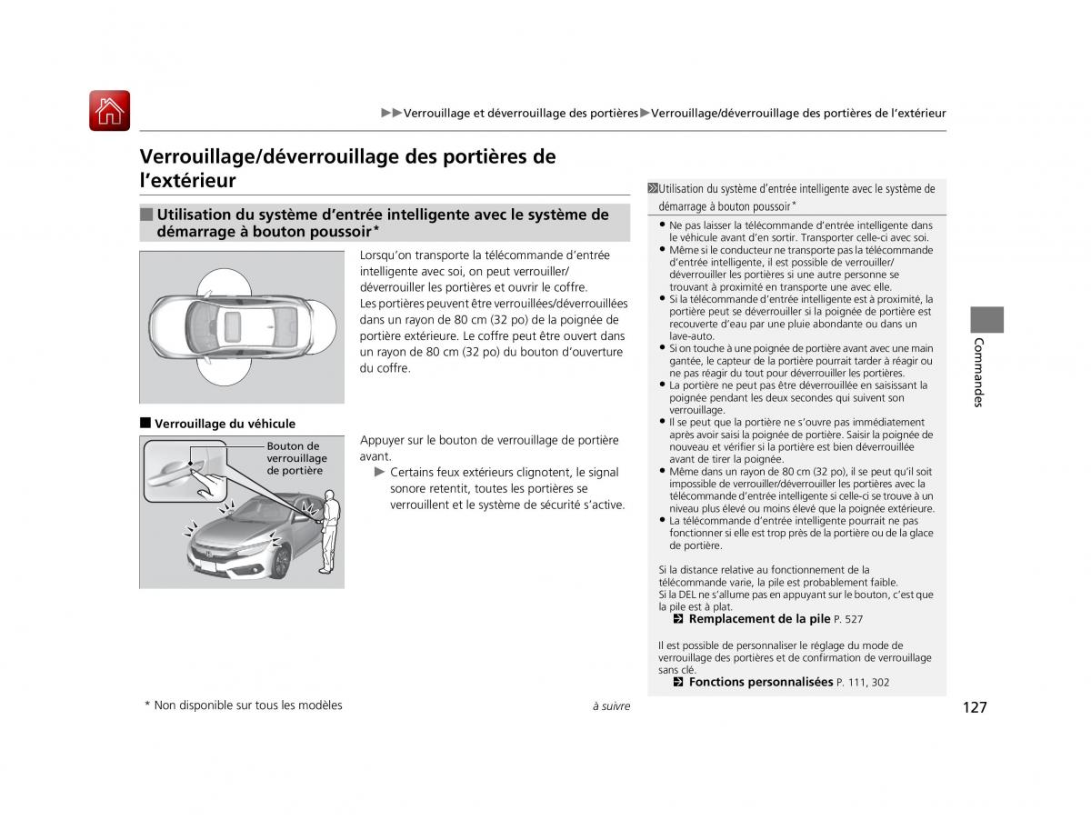 Honda Civic X 10 manuel du proprietaire / page 128