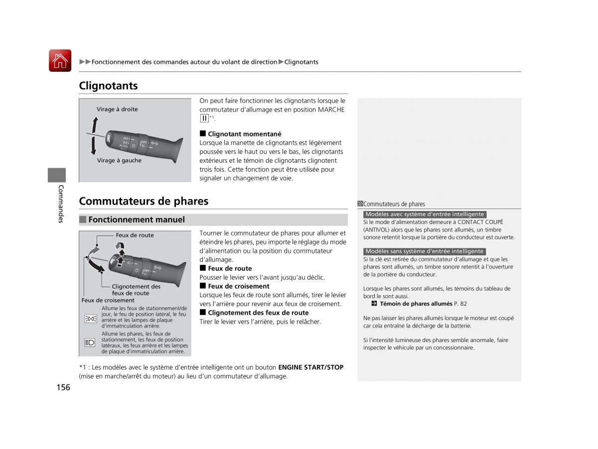 Honda Civic X 10 manuel du proprietaire / page 157