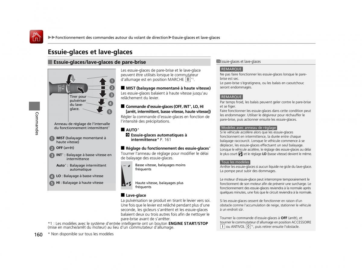 Honda Civic X 10 manuel du proprietaire / page 161