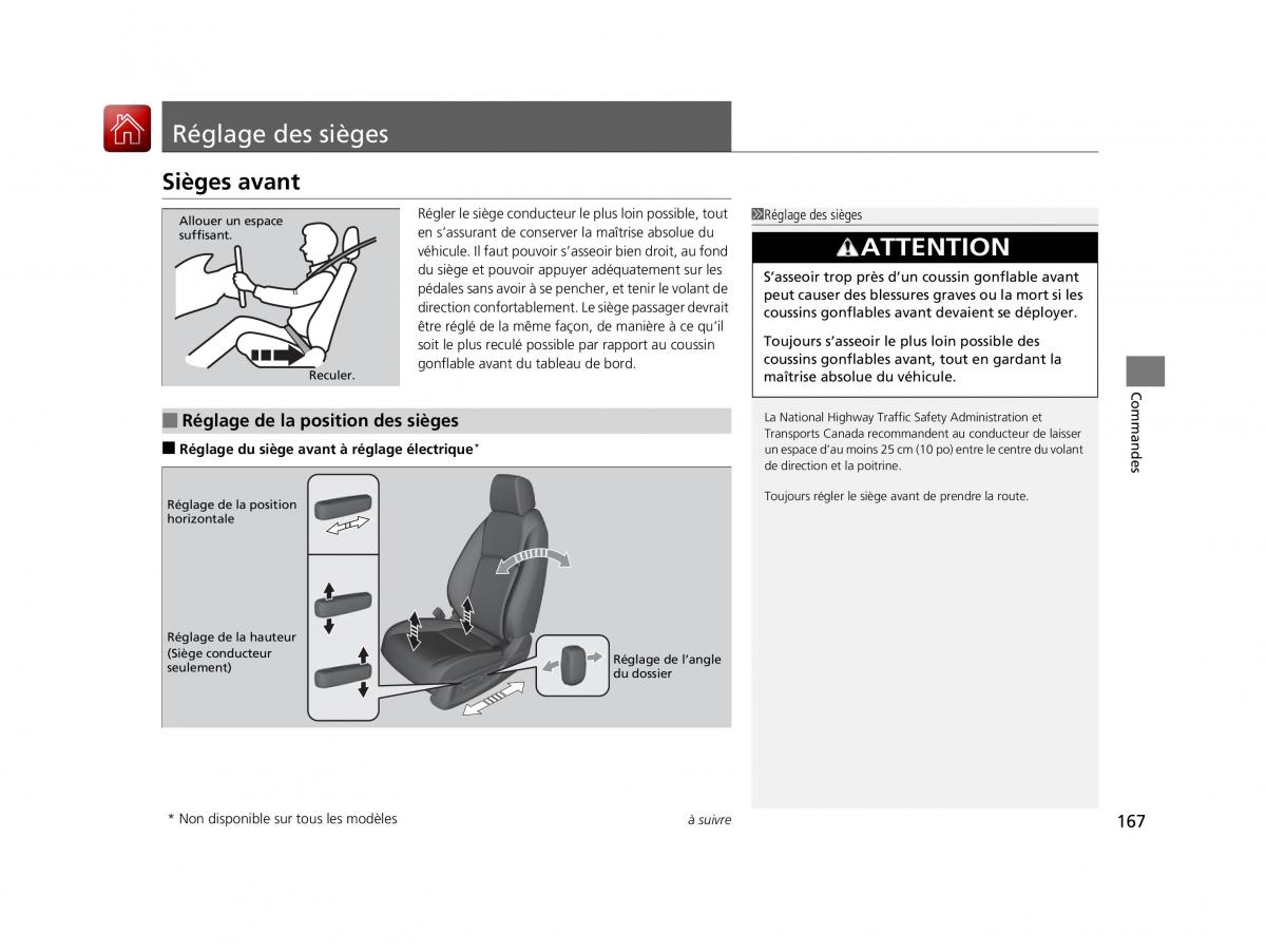 Honda Civic X 10 manuel du proprietaire / page 168