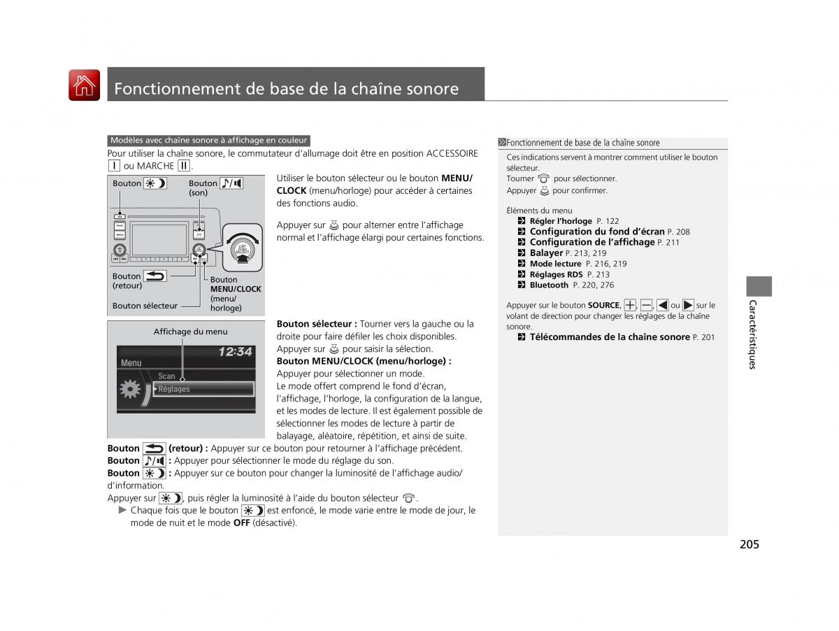 Honda Civic X 10 manuel du proprietaire / page 206