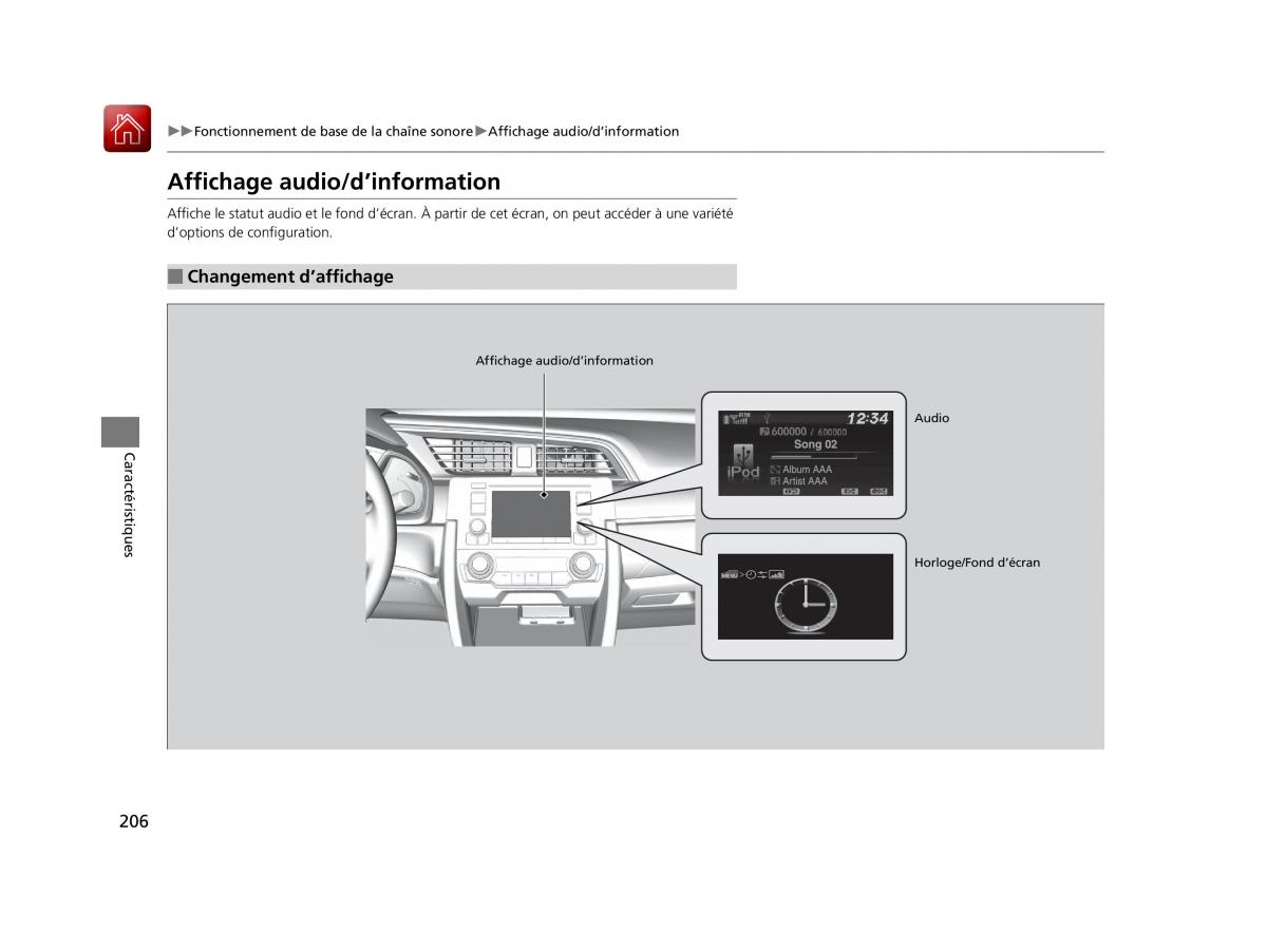 Honda Civic X 10 manuel du proprietaire / page 207