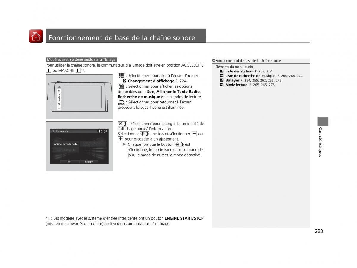 Honda Civic X 10 manuel du proprietaire / page 224