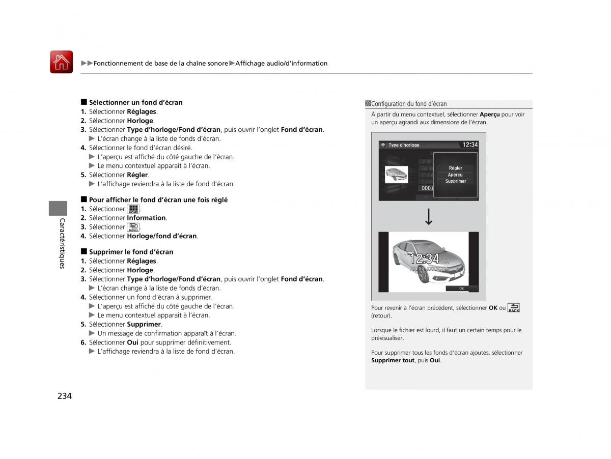 Honda Civic X 10 manuel du proprietaire / page 235